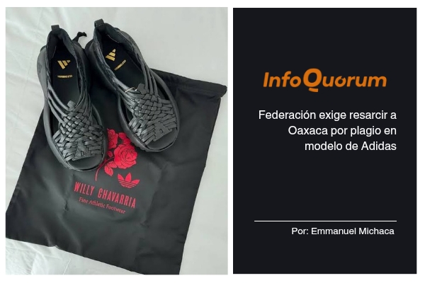  Federación exige resarcir a Oaxaca por plagio en modelo de Adidas