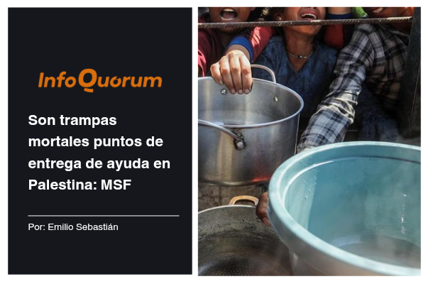 Son trampas mortales puntos de entrega de ayuda en Palestina: MSF