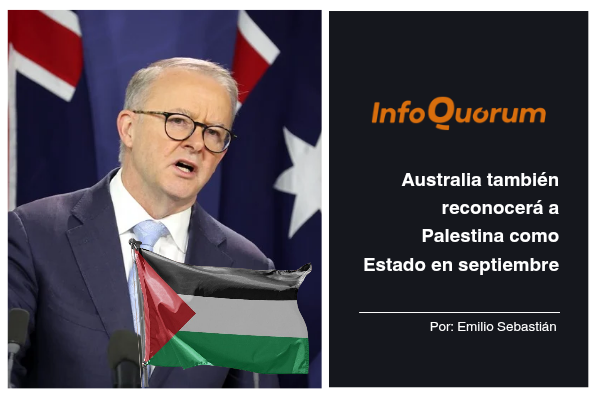 Australia también reconocerá a Palestina como Estado en septiembre