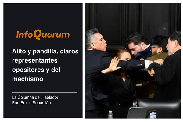 Alito y pandilla, claros representantes opositores y del machismo