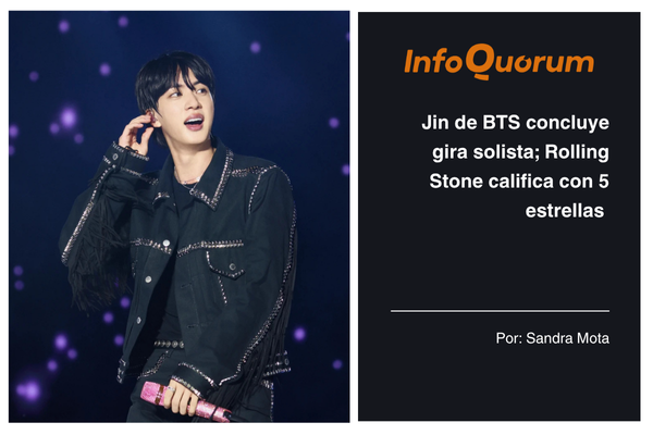 Jin de BTS concluye gira solista; Rolling Stone califica con 5 estrellas