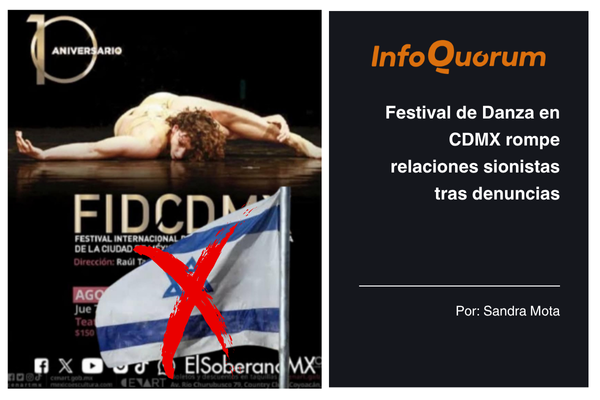 Festival de Danza en CDMX rompe relaciones sionistas tras denuncias