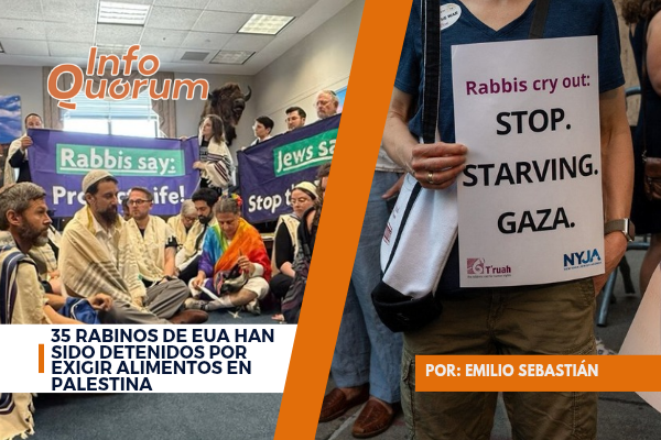 35 rabinos de EUA han sido detenidos por exigir alimentos en Palestina