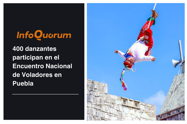 400 danzantes participan en el Encuentro Nacional de Voladores en Puebla