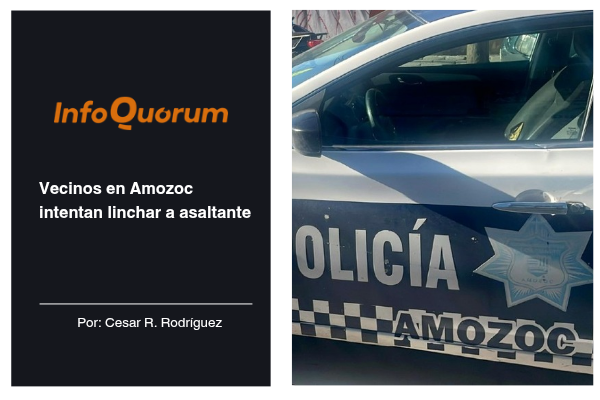 Vecinos en Amozoc intentan linchar a asaltante