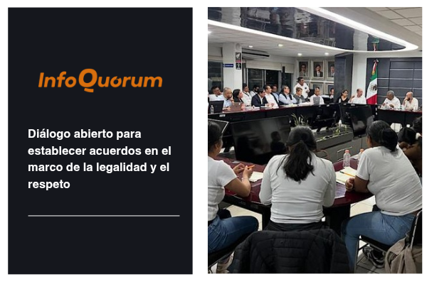 Diálogo abierto para establecer acuerdos en el marco de la legalidad y el respeto