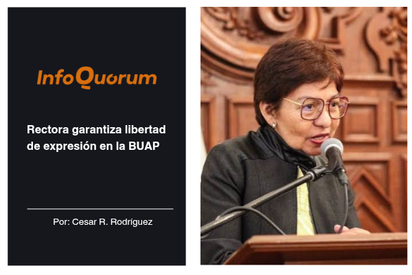 Rectora garantiza libertad de expresión en la BUAP