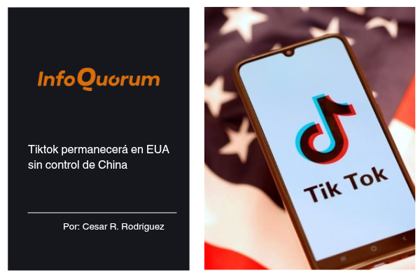 Tiktok permanecerá en EUA sin control de China