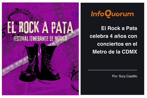 El Rock a Pata celebra 4 años con conciertos en el Metro de la CDMX