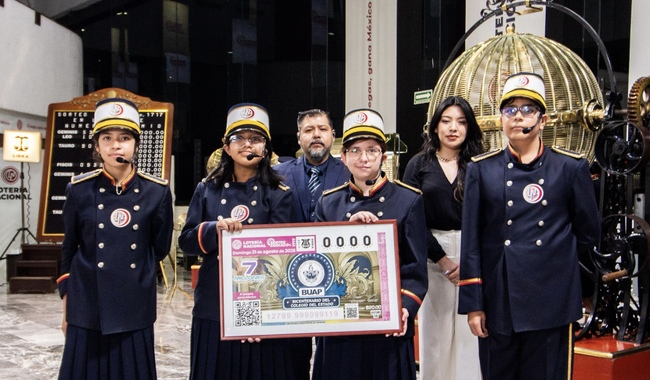 Lotería Nacional celebra el Bicentenario de la BUAP con sorteo especial