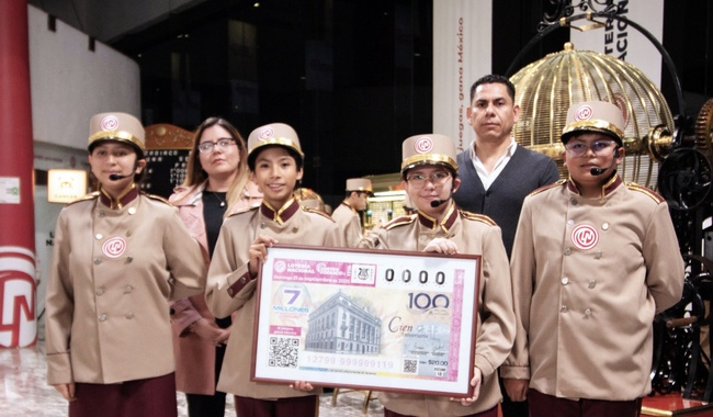 Lotería Nacional celebra 100 años del Banco de México con sorteo especial