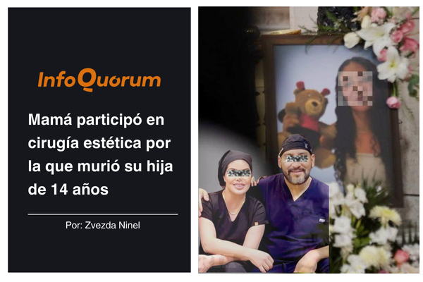 Mamá participó en cirugía estética por la que murió su hija de 14 años