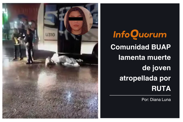 Comunidad BUAP lamenta muerte de joven atropellada por RUTA