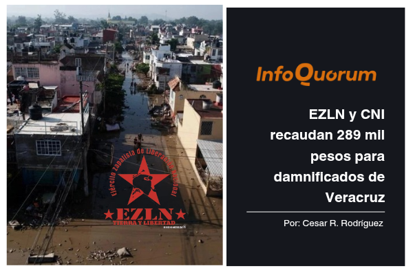 EZLN y CNI recaudan 289 mil pesos para damnificados de Veracruz