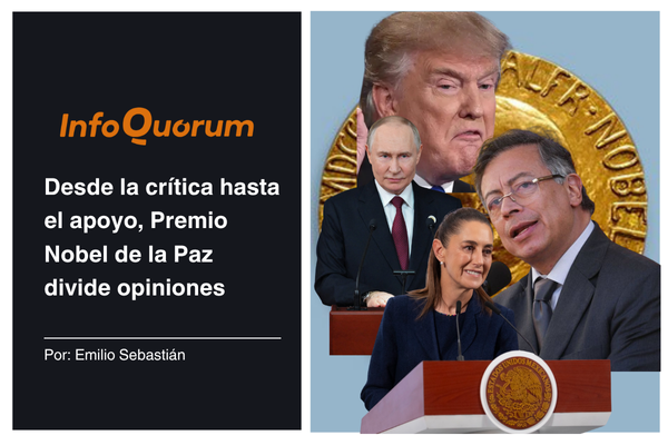 Desde la crítica hasta el apoyo, Premio Nobel de la Paz divide opiniones