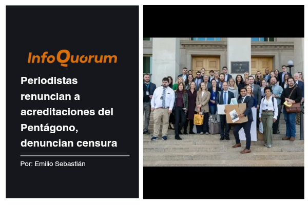 Periodistas renuncian a acreditaciones del Pentágono, denuncian censura