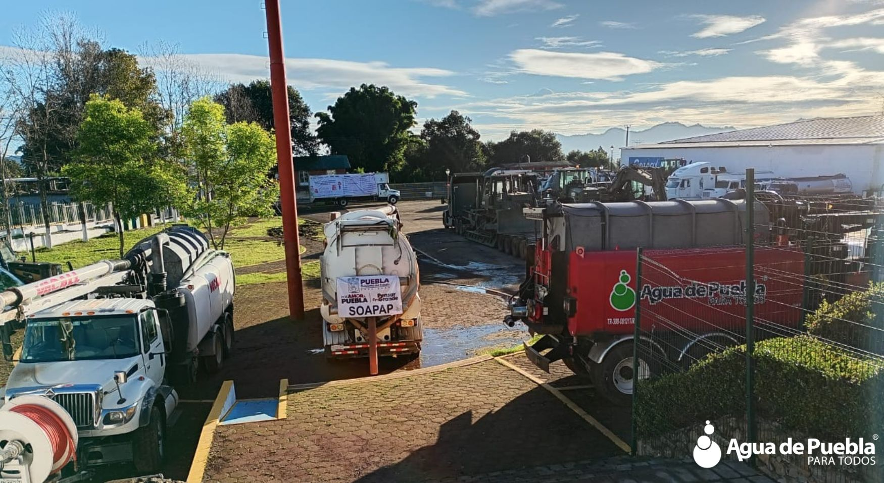 Agua de Puebla apoya con labores de limpieza en la Sierra Norte