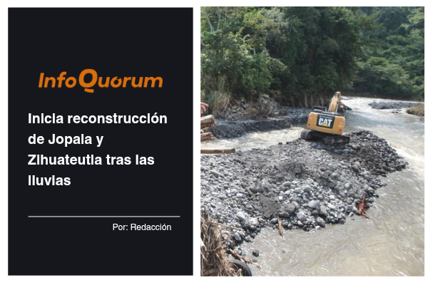Inicia reconstrucción de Jopala y Zihuateutla tras las lluvias