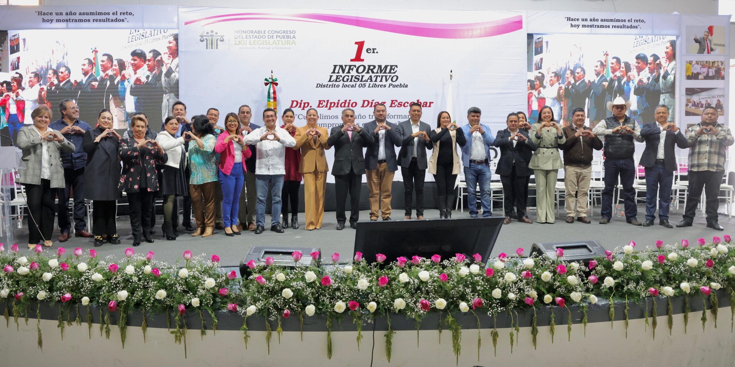 Elpidio Díaz Escobar rinde su Primer Informe Legislativo en Libres