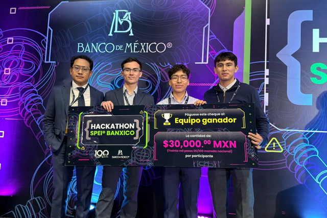 Estudiantes de la BUAP ganan el Hackathon SPEI Banxico 2025
