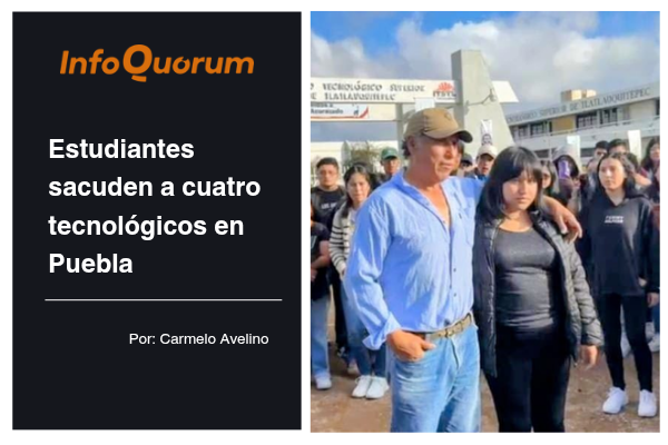 Estudiantes sacuden a cuatro tecnológicos en Puebla
