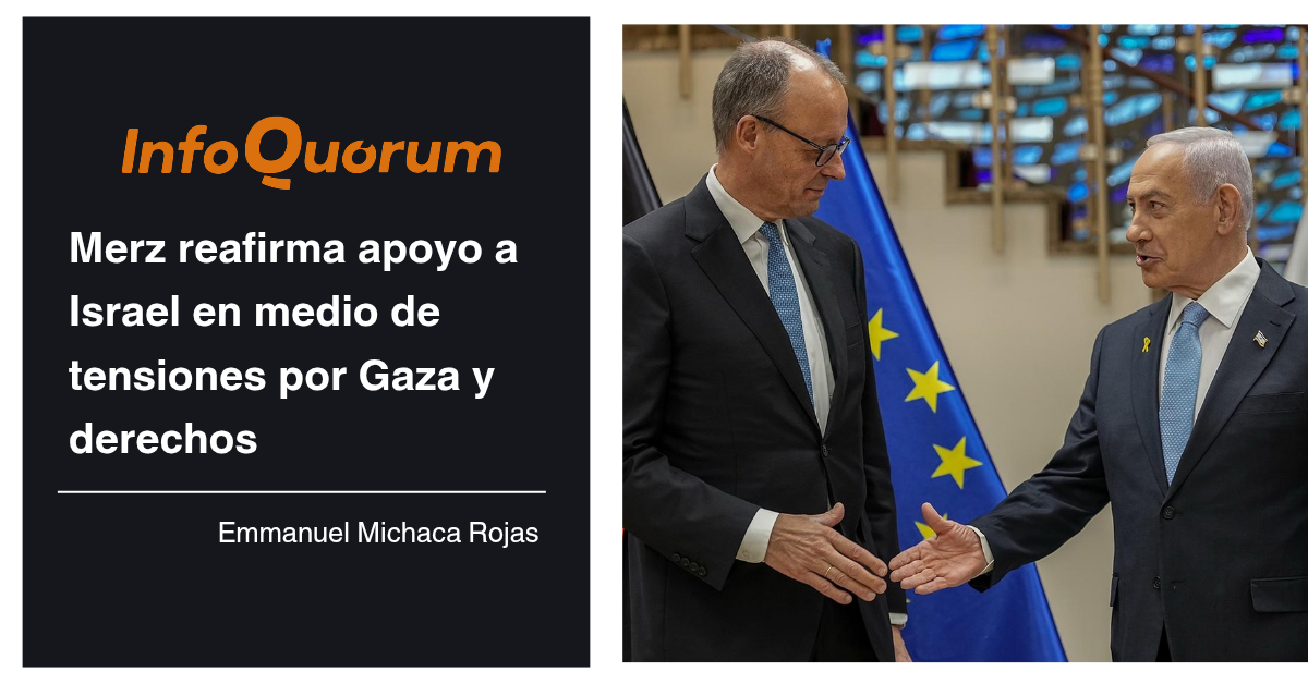 Merz reafirma apoyo a Israel en medio de tensiones por Gaza y derechos