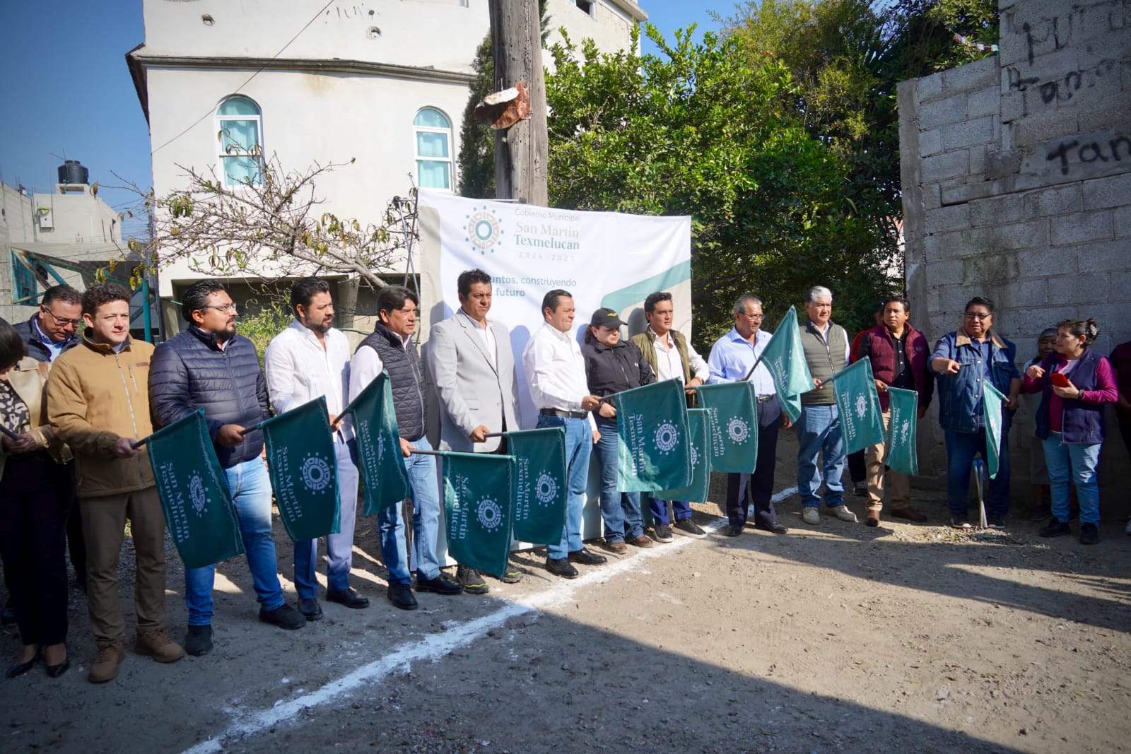 Texmelucan arranca construcción del colector sanitario La Joya- El Cerrito