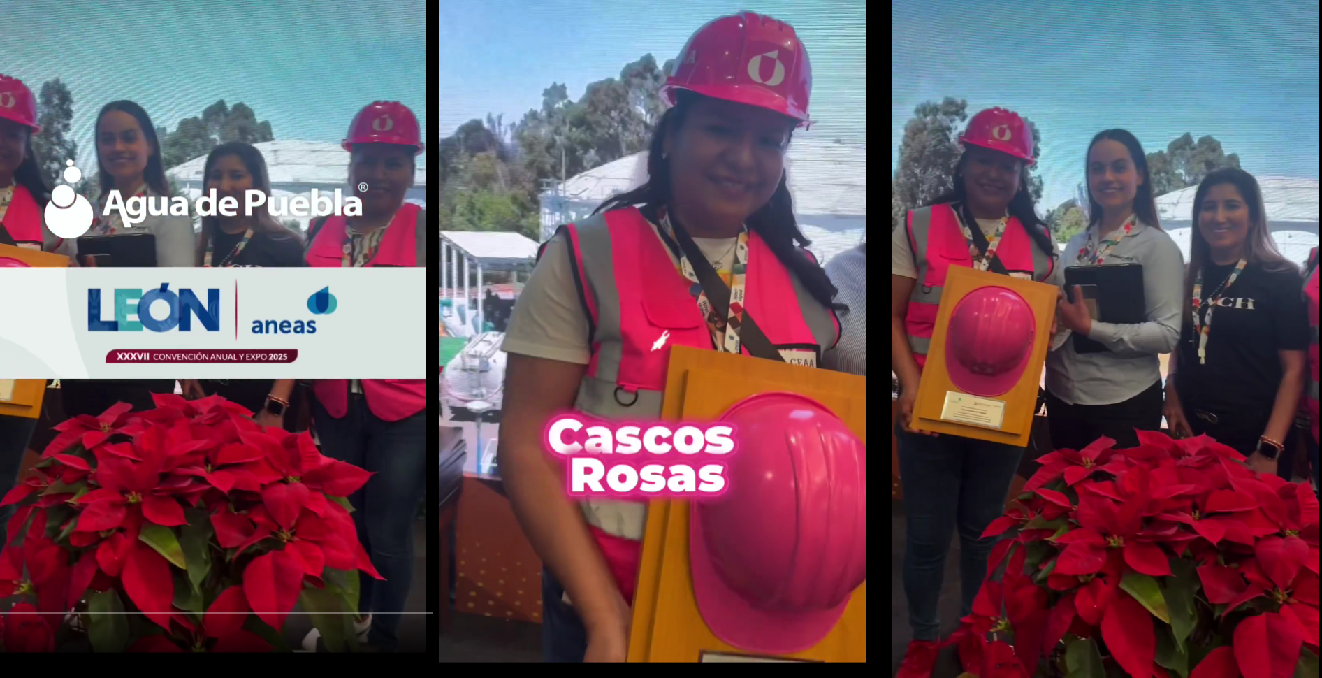 Cascos Rosas de Agua de Puebla hicieron presencia en ANEAS 2025