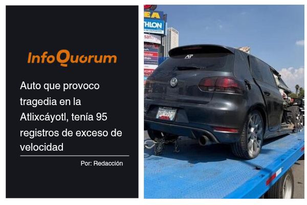 Auto que provoco tragedia en la Atlixcáyotl, tenía 95 registros de exceso de velocidad