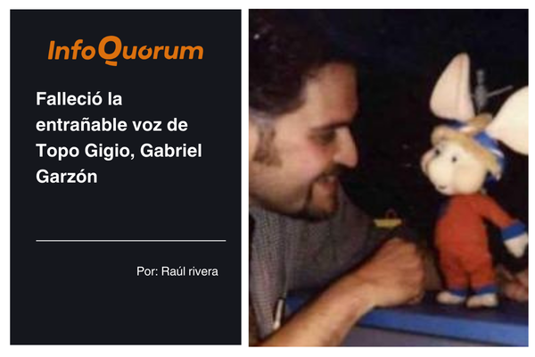 Falleció la entrañable voz de Topo Gigio, Gabriel Garzón