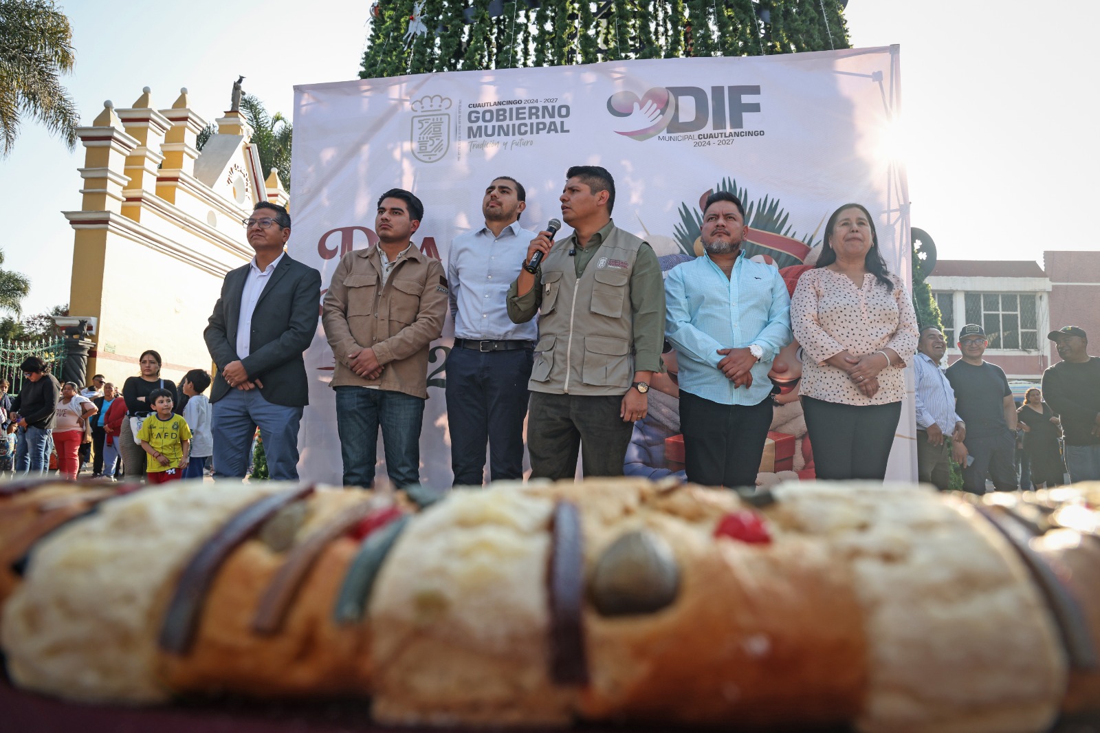 Tradicional partida de rosca se lleva a cabo en Cuautlancingo