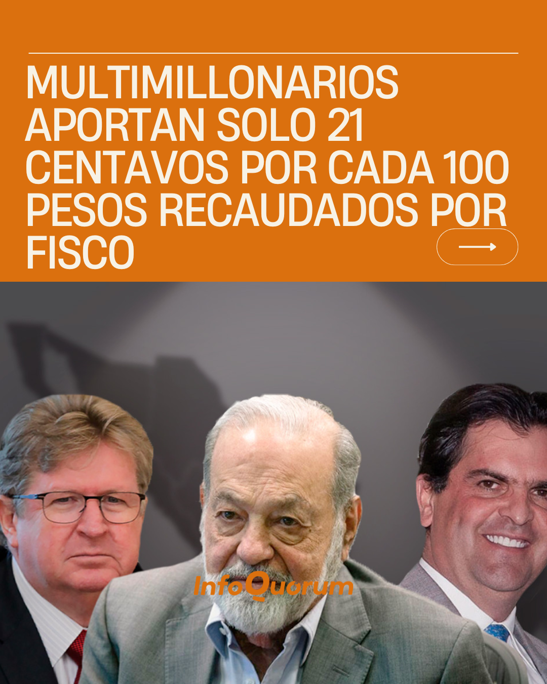 multimillonarios aportan solo 21 centavos por cada 100 pesos recaudados por fisco