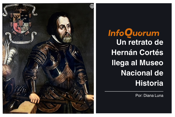 Un retrato de Hernán Cortés llega al Museo Nacional de Historia