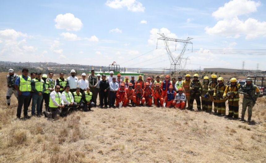 Cuautlancingo fortalece protocolos de emergencia con simulacro de incendio
