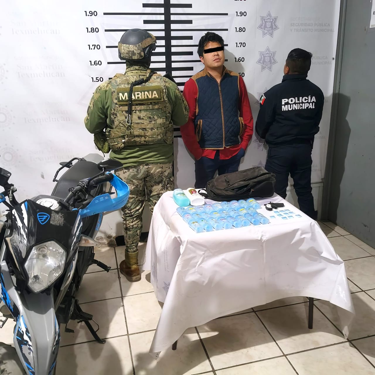 Seguridad Pública de Texmelucan detiene a sujeto que asaltó farmacia