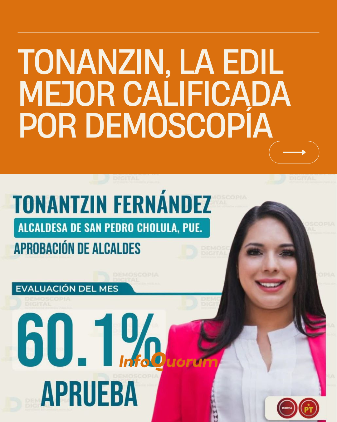 Tonanzin, la edil mejor calificada por Demoscopía