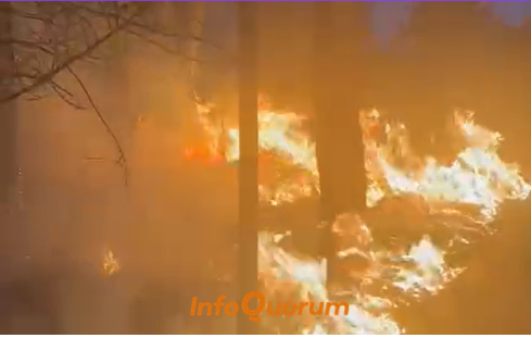 Cerro de Amalucan en llamas por incendios provocados en al menos 5 puntos