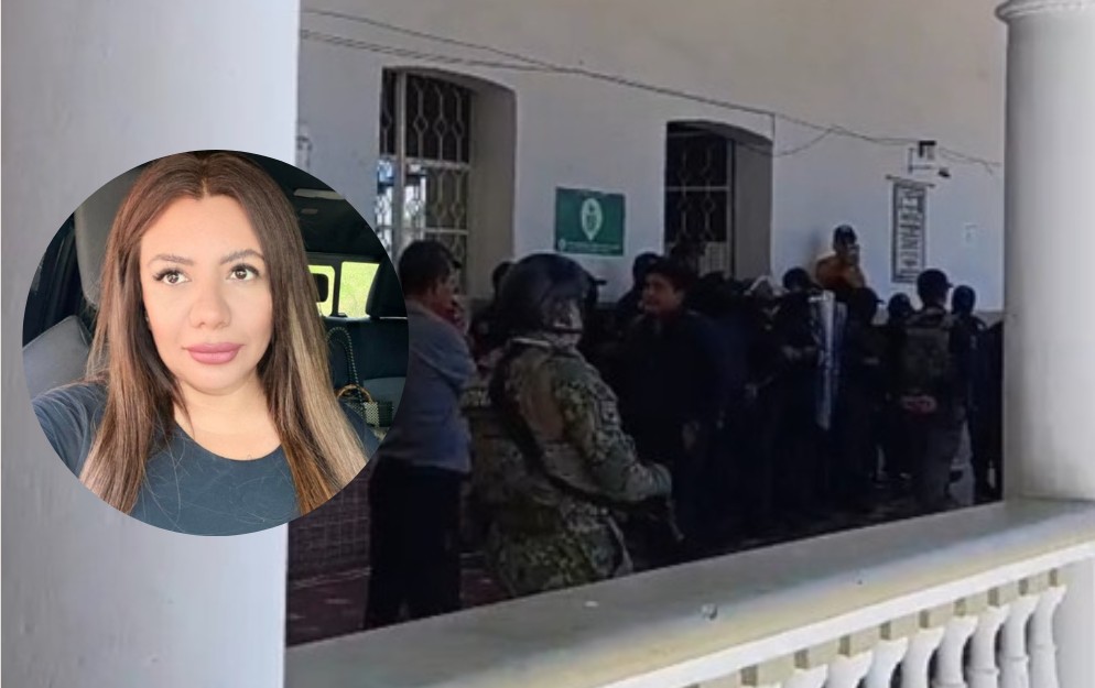 Vigila Marina protesta en Acatlán para exigir la renuncia de la alcaldesa
