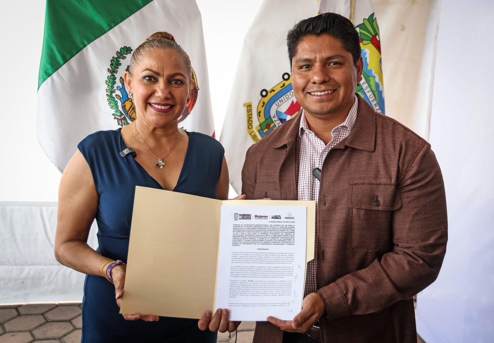 Cuautlancingo y Secretaría de Mujeres firman convenio de colaboración
