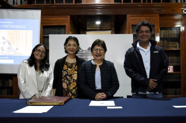 Inaugura Rectora Lilia Cedillo el Coloquio Internacional Bibliotecas Centenarias