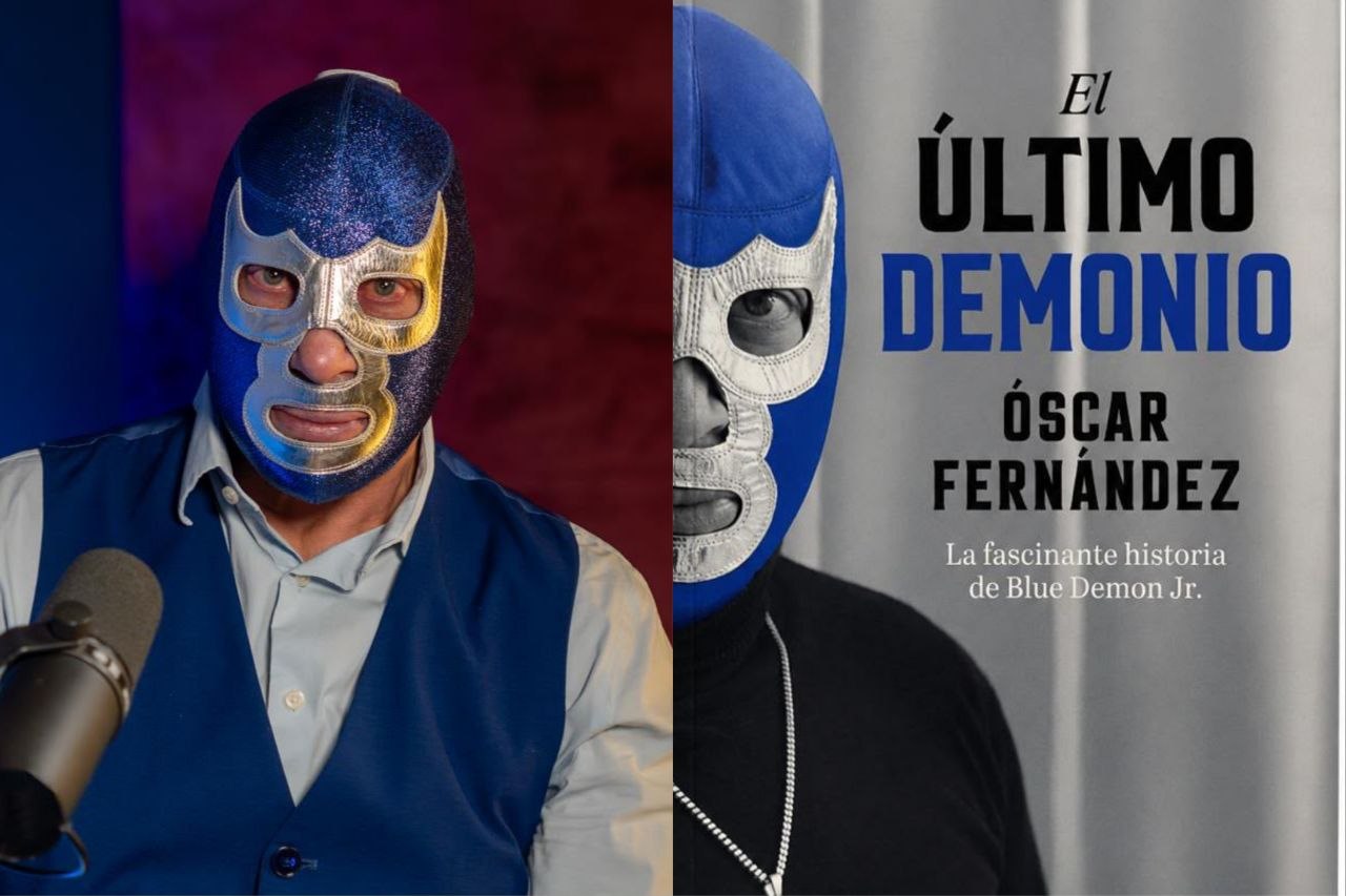 Blue Demon Jr se despide del ring con el libro El Último Demonio