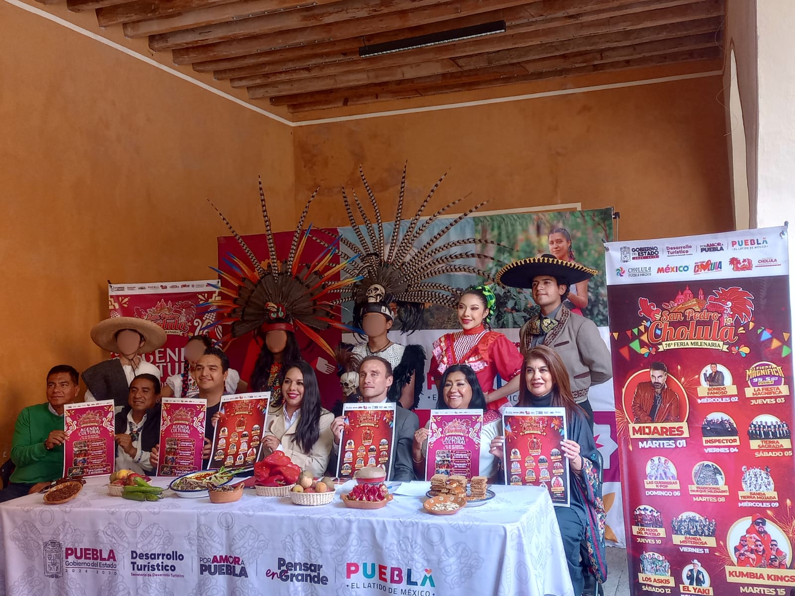 Cholula y sus tradiciones: autoridades municipales presentan 76.ª Feria Milenaria San Pedro Cholula 2026