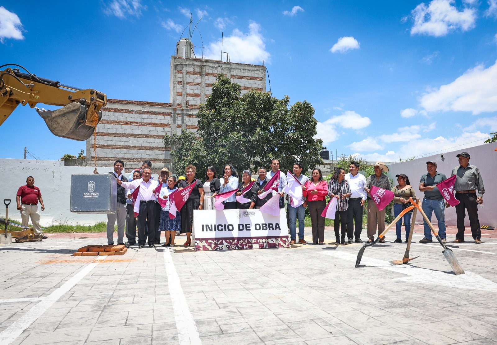 Gobierno de Cuautlancingo inicia construcción de nueva Casa Ejidal