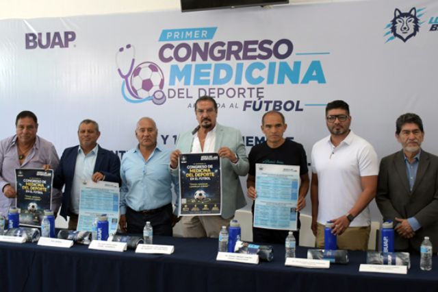 Presenta BUAP Primer Congreso Internacional de Medicina Deportiva Aplicada al Fútbol Actual