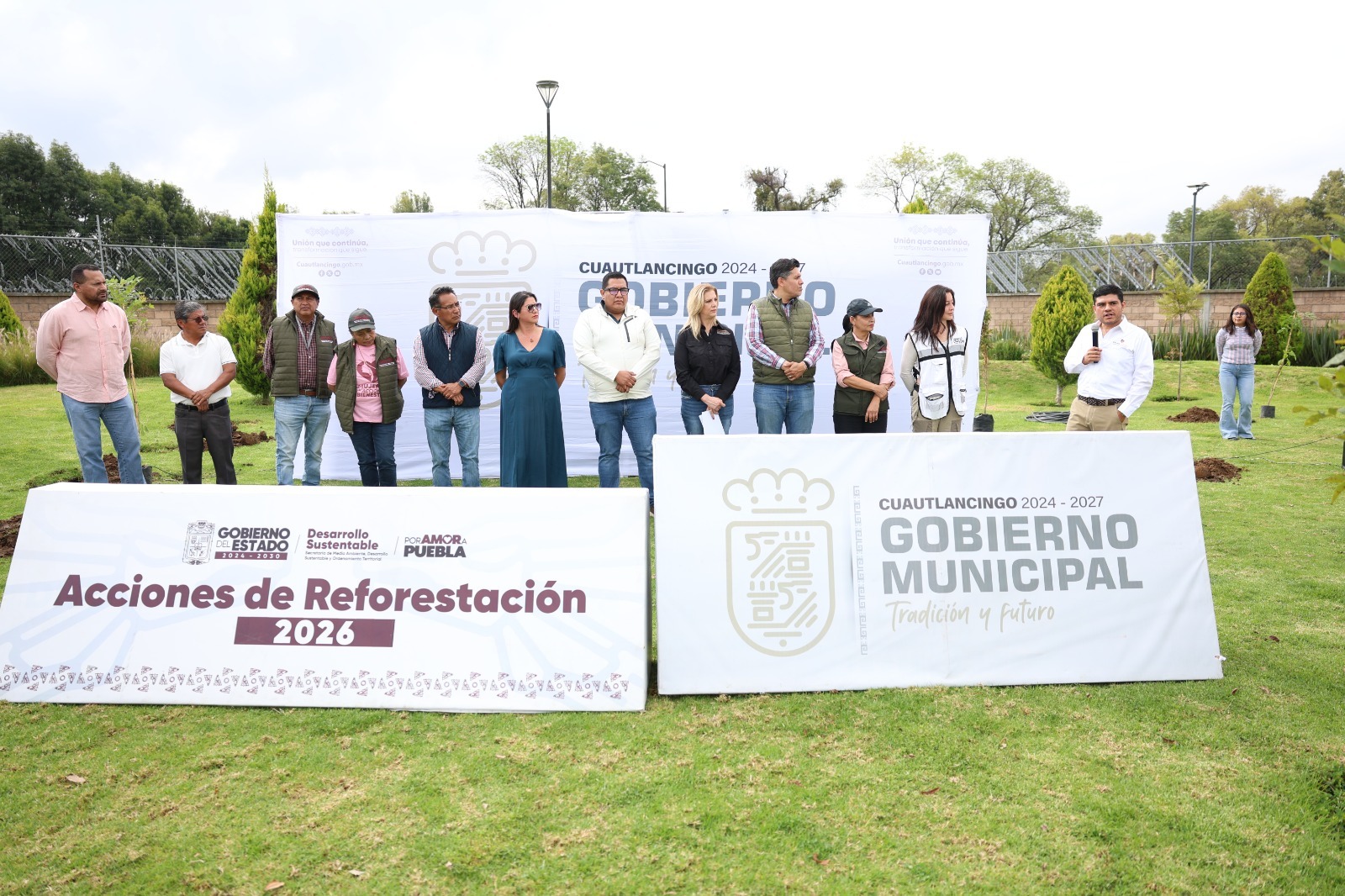 Cuautlancingo impulsa reforestación en Los Trojes II
