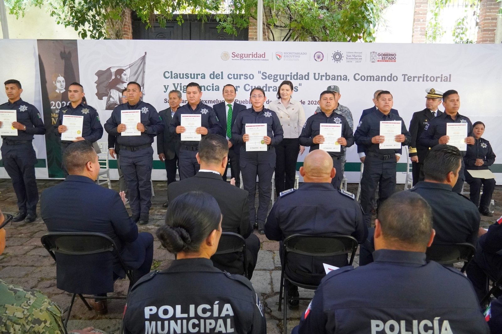 Texmelucan, segundo municipio a nivel nacional en recibir capacitación en seguridad